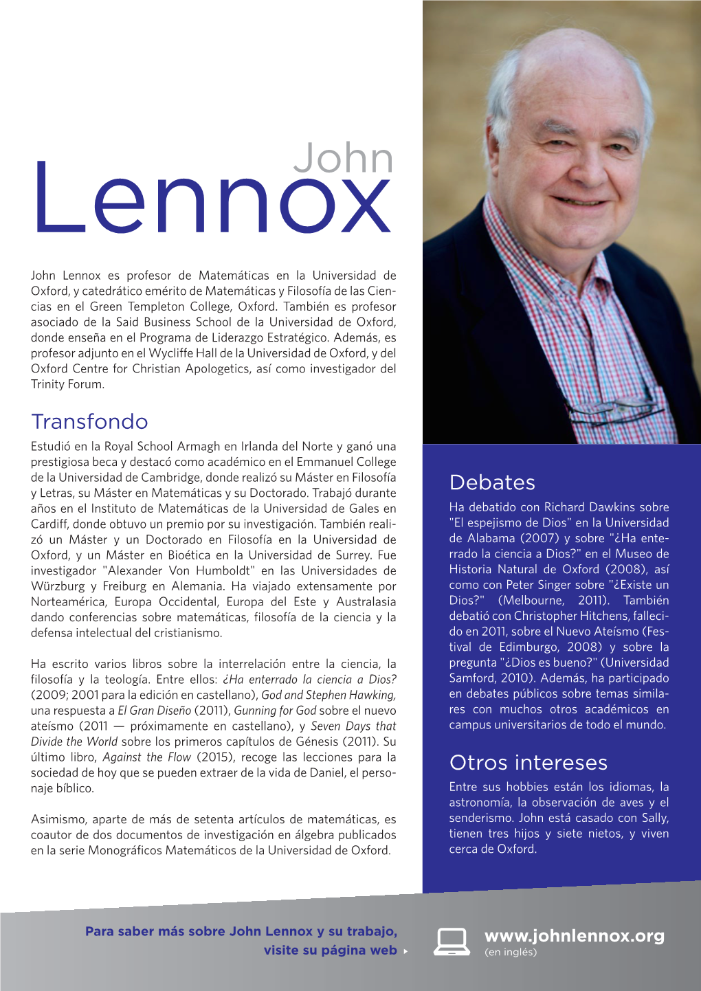 Descargar La Biografía De John Lennox