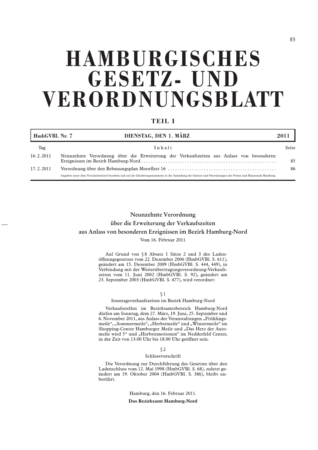 Ausgabe Nr. 7 Vom 01.03.2011, Seiten 85