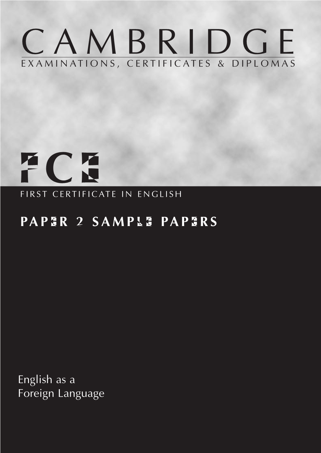 Fce First Certificate in English