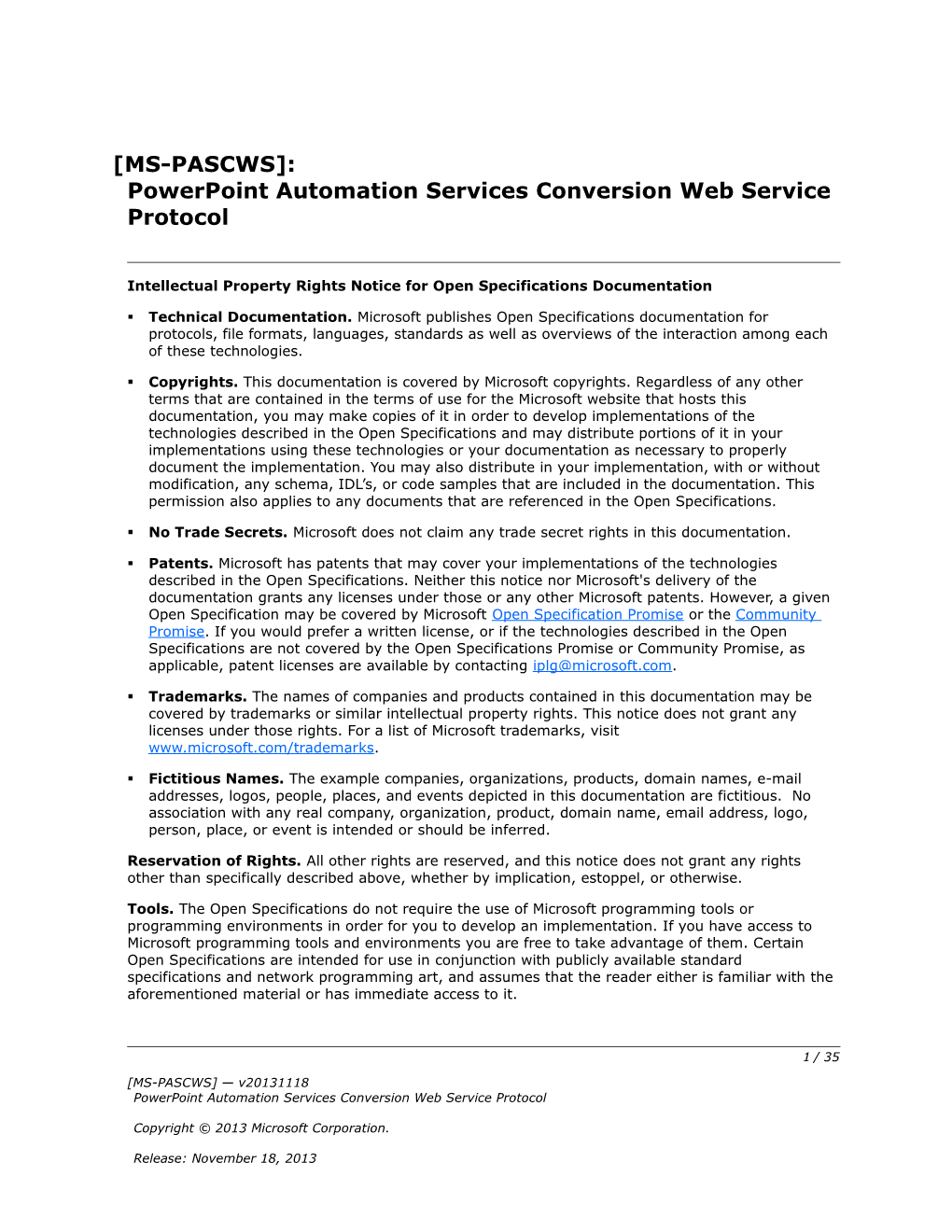 Intellectual Property Rights Notice for Open Specifications Documentation s55