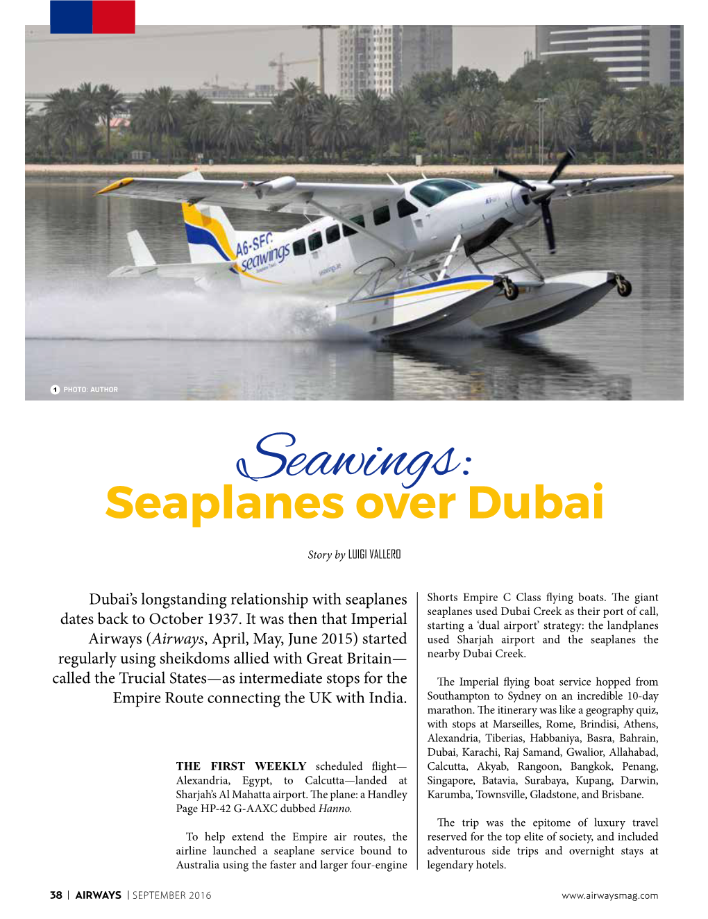 Seawings: Seaplanes Over Dubai