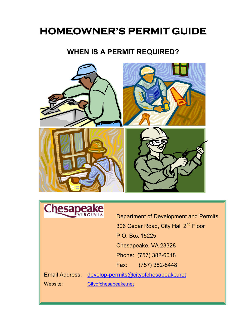 Homeowner's Permit Guide