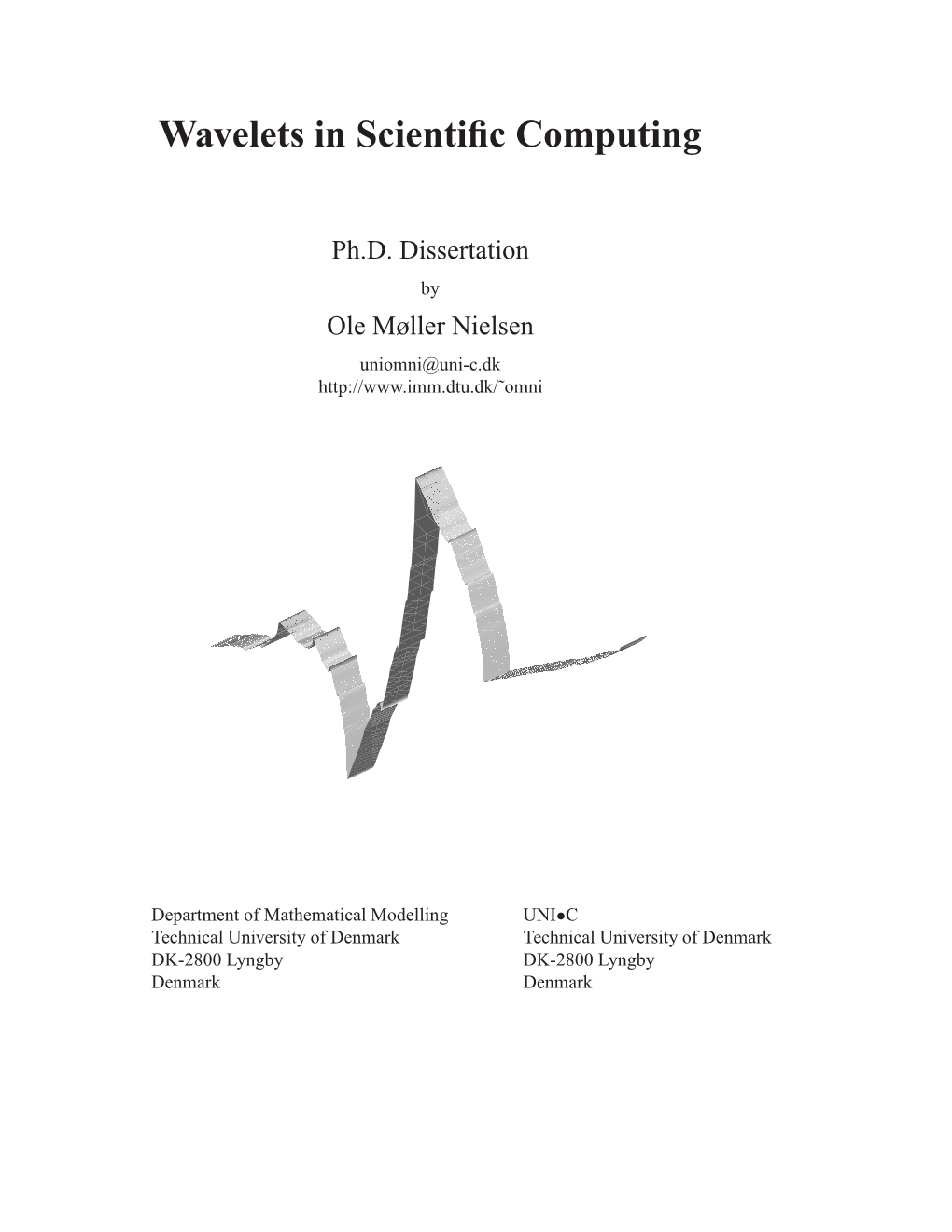 Wavelets in Scientific Computing