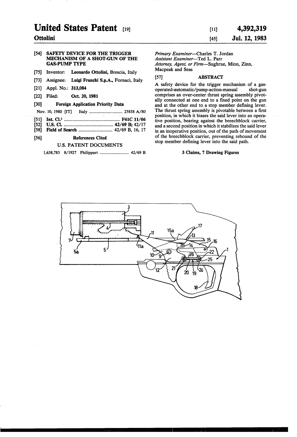 United States Patent [191 [1 1] 4,392,319 Ottolini [45] Jul