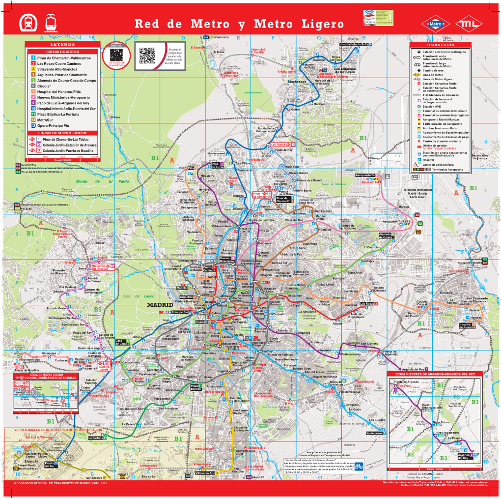 BVCM006112 Red De Metro De La Comunidad De Madrid. Serie 1A