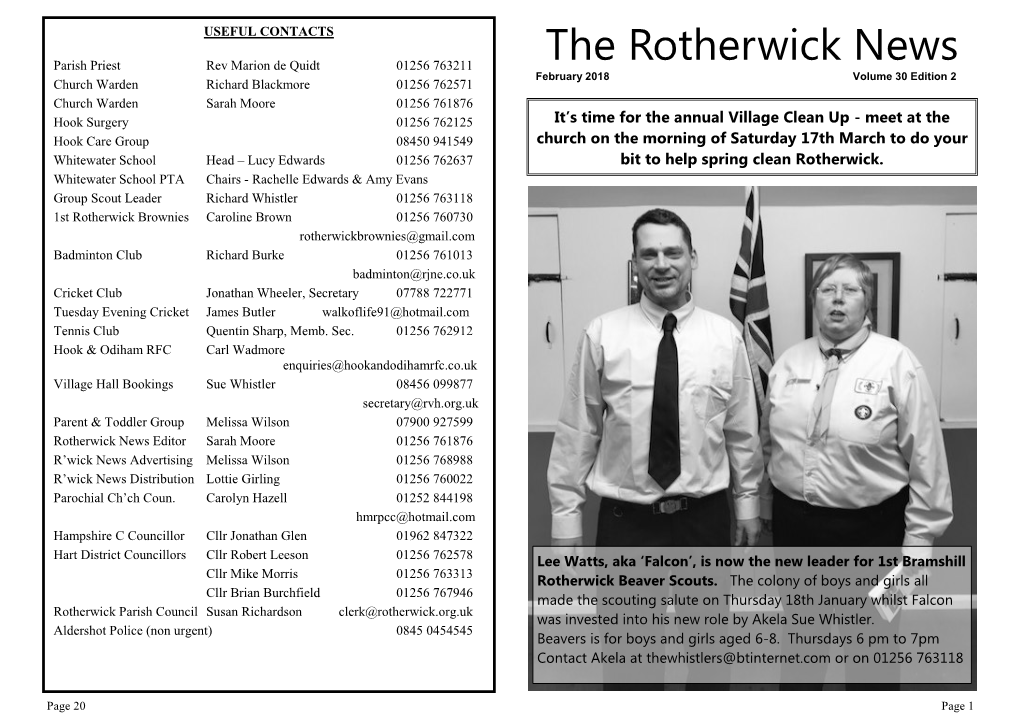 The Rotherwick News