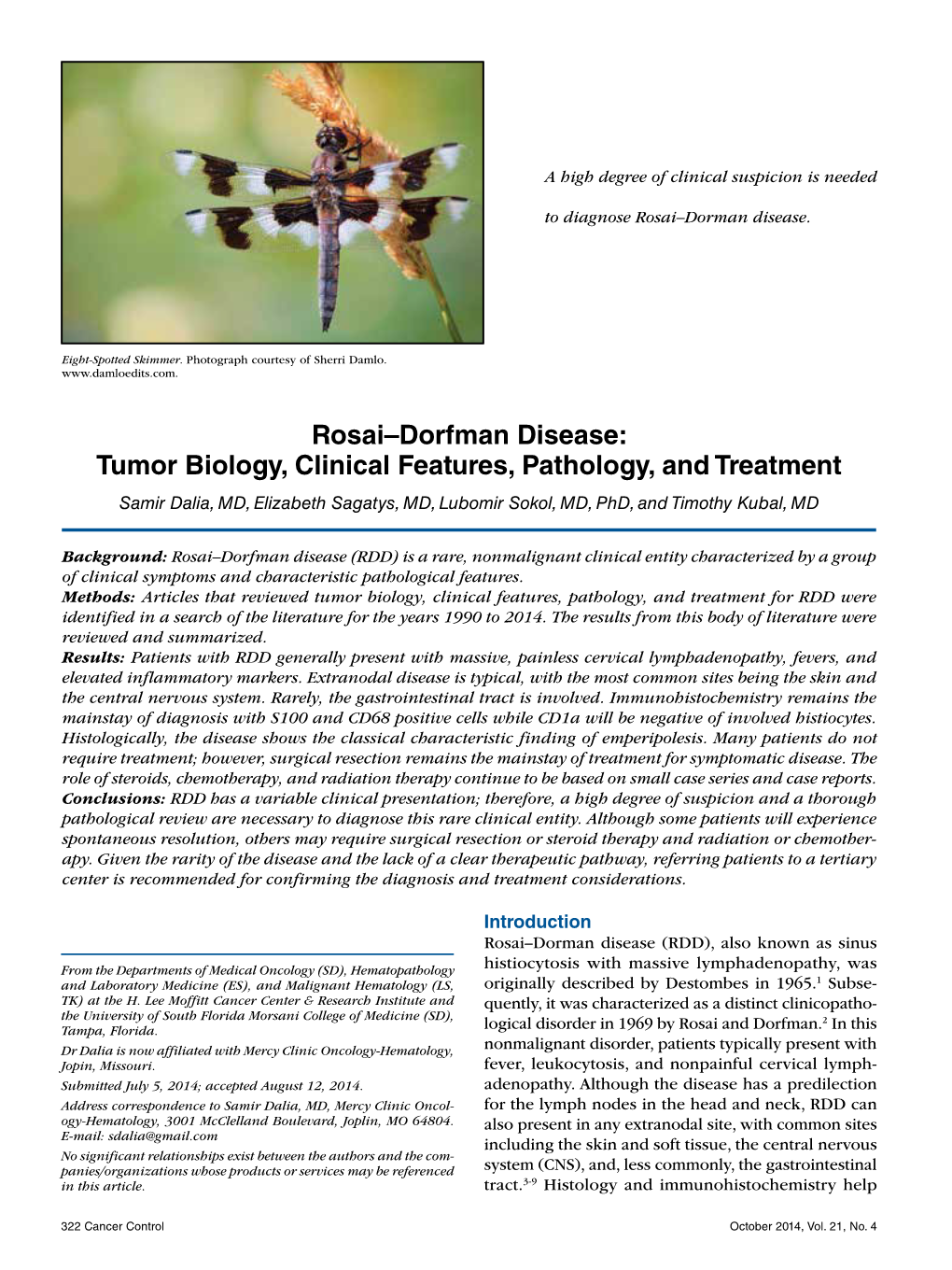 Rosai–Dorfman Disease: Tumor Biology, Clinical Features