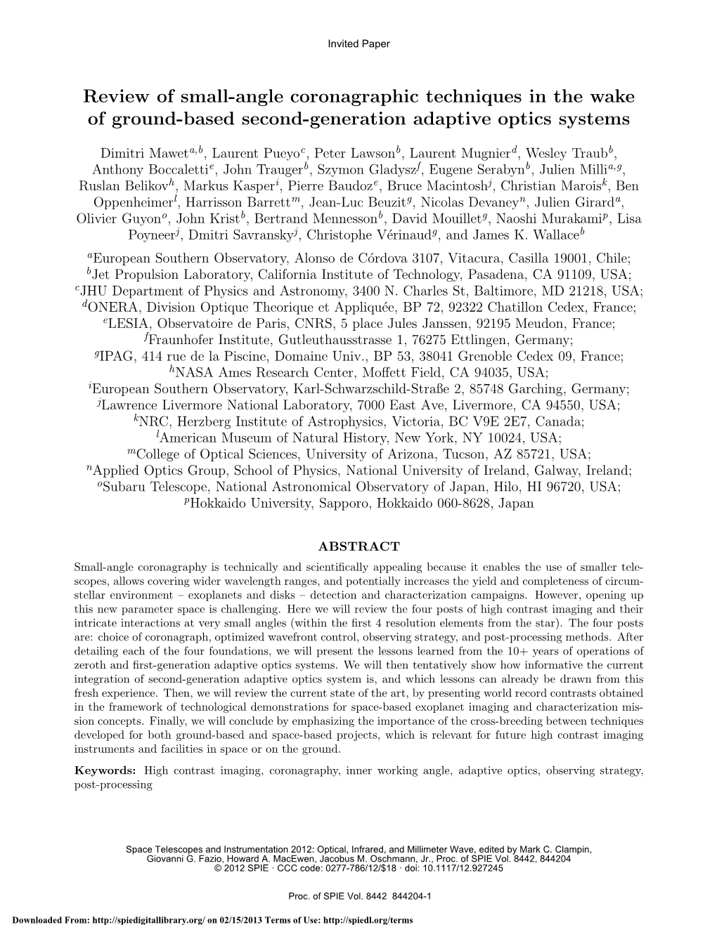 Review of Small-Angle Coronagraphic Techniques in the Wake of Ground-Based Second-Generation Adaptive Optics Systems