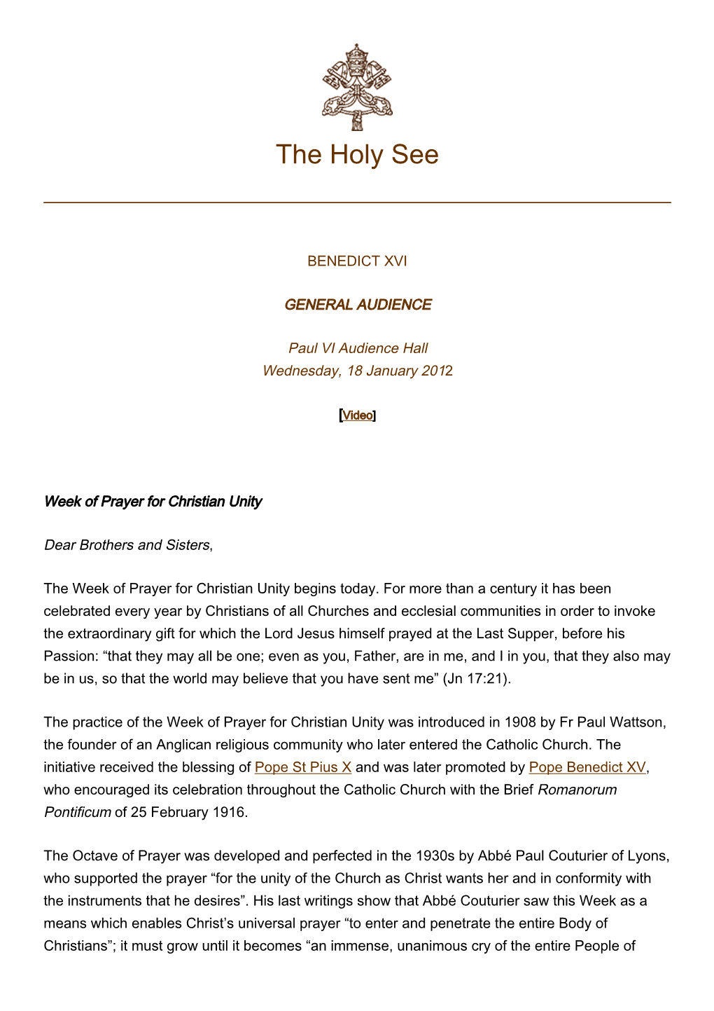 The Holy See