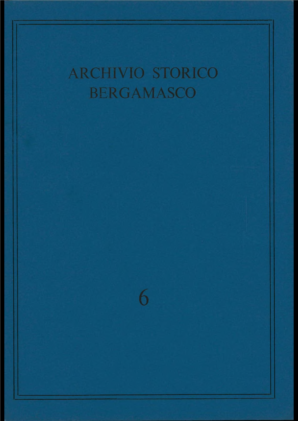 Archivio Storico Bergamasco