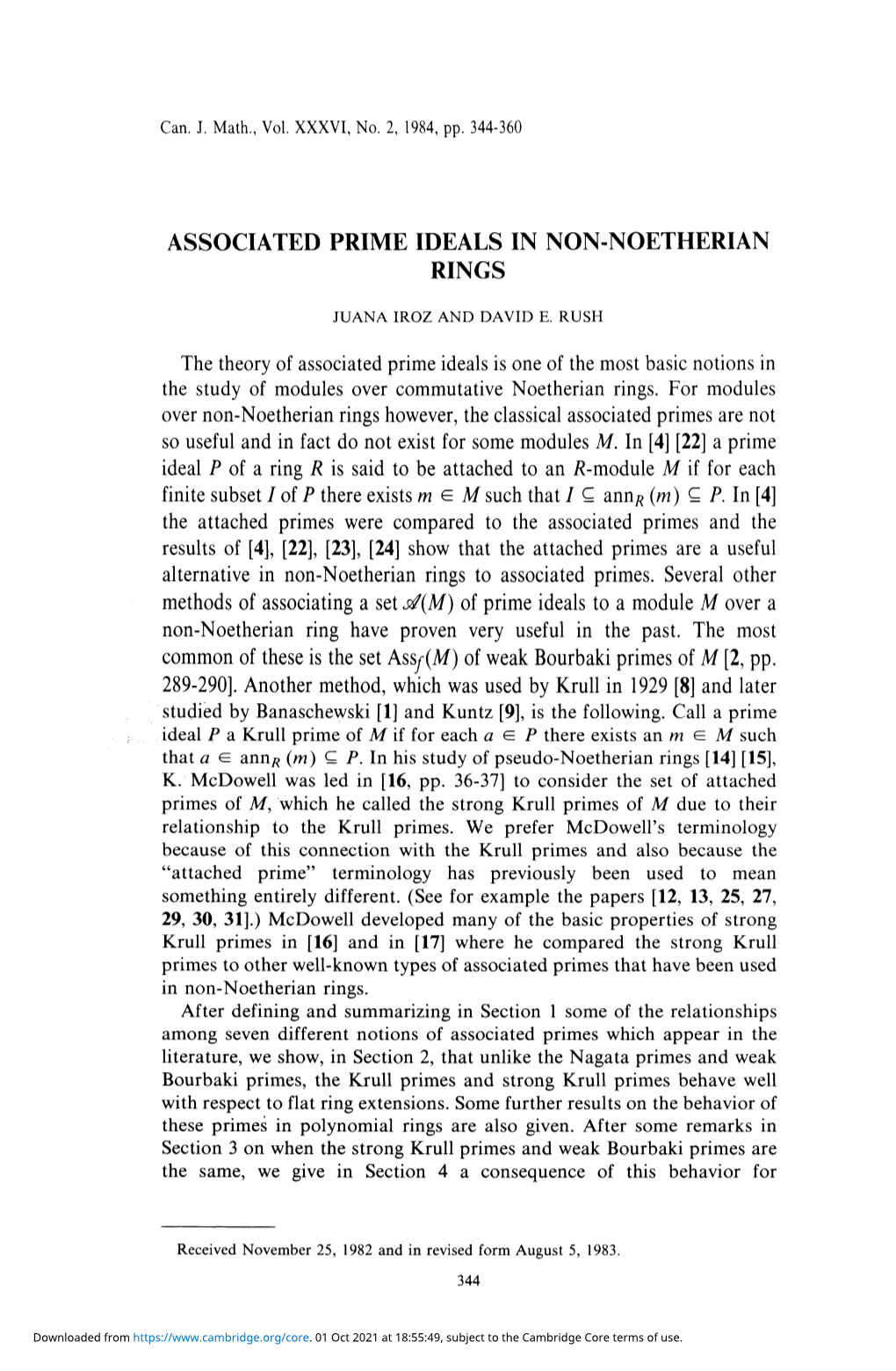 Associated Prime Ideals in Non-Noetherian Rings