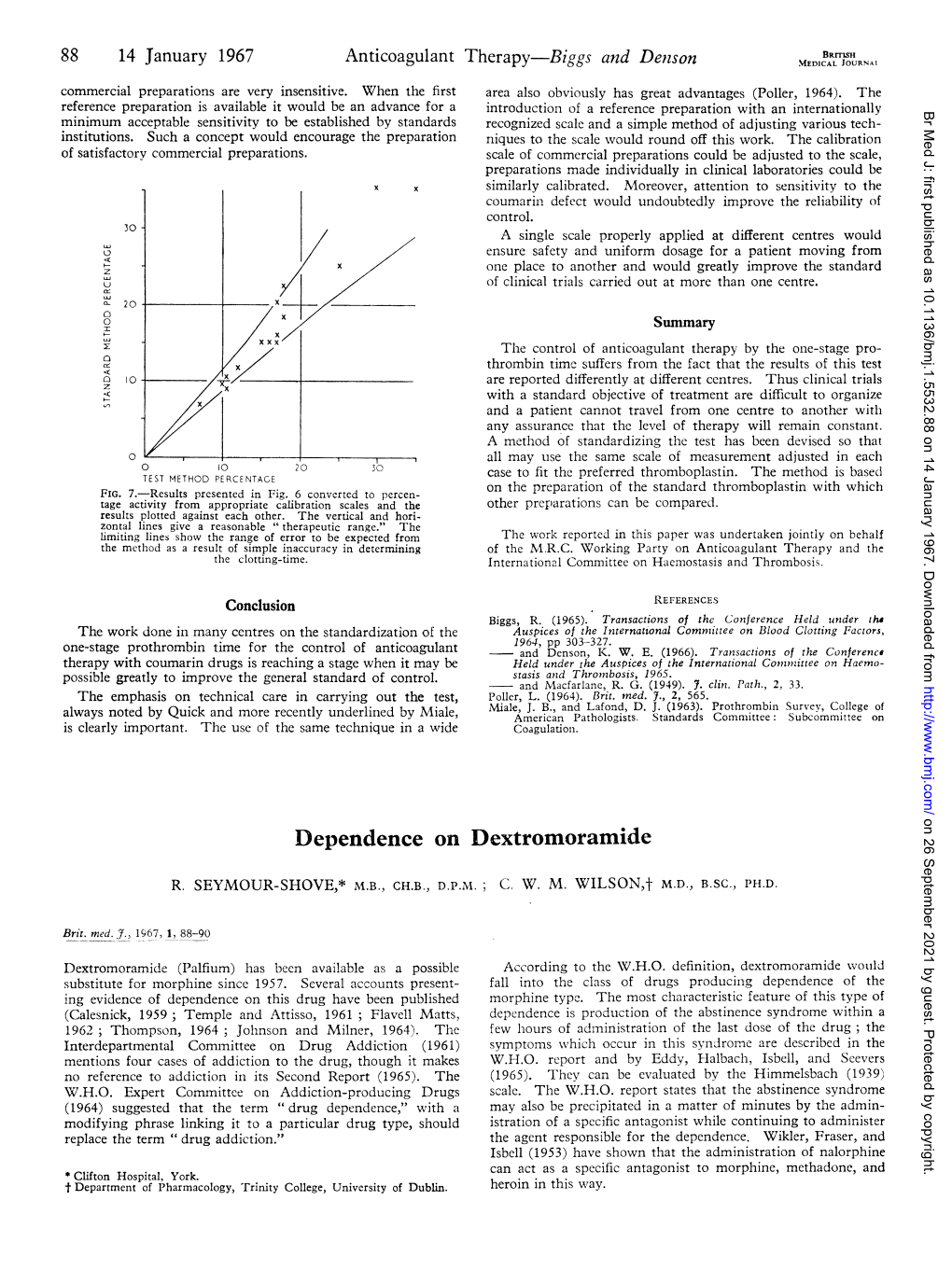 Dependence on Dextromoramide