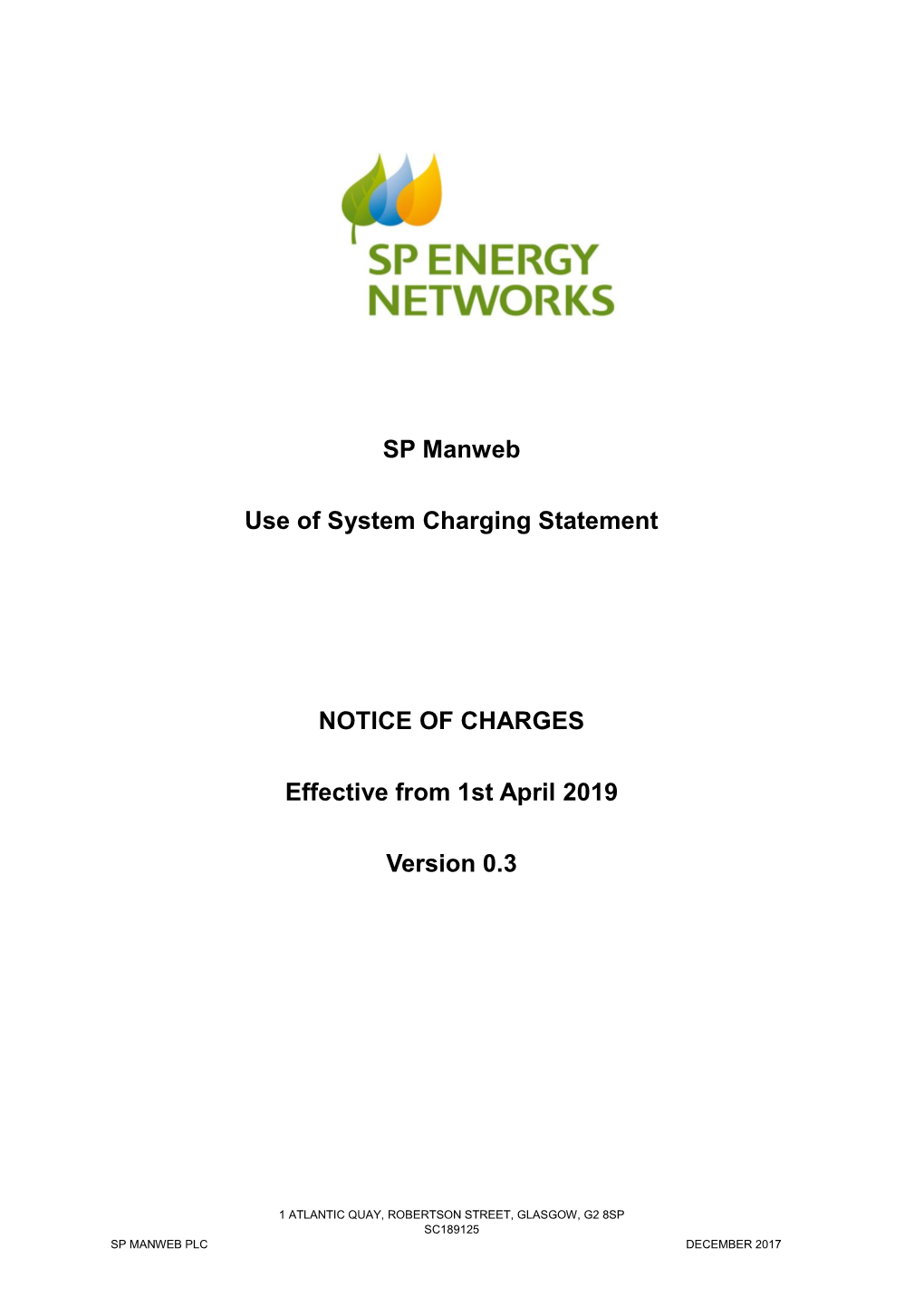 SPM LC14 Charging Statement – April 2019 (Incl: Solr Adjustment