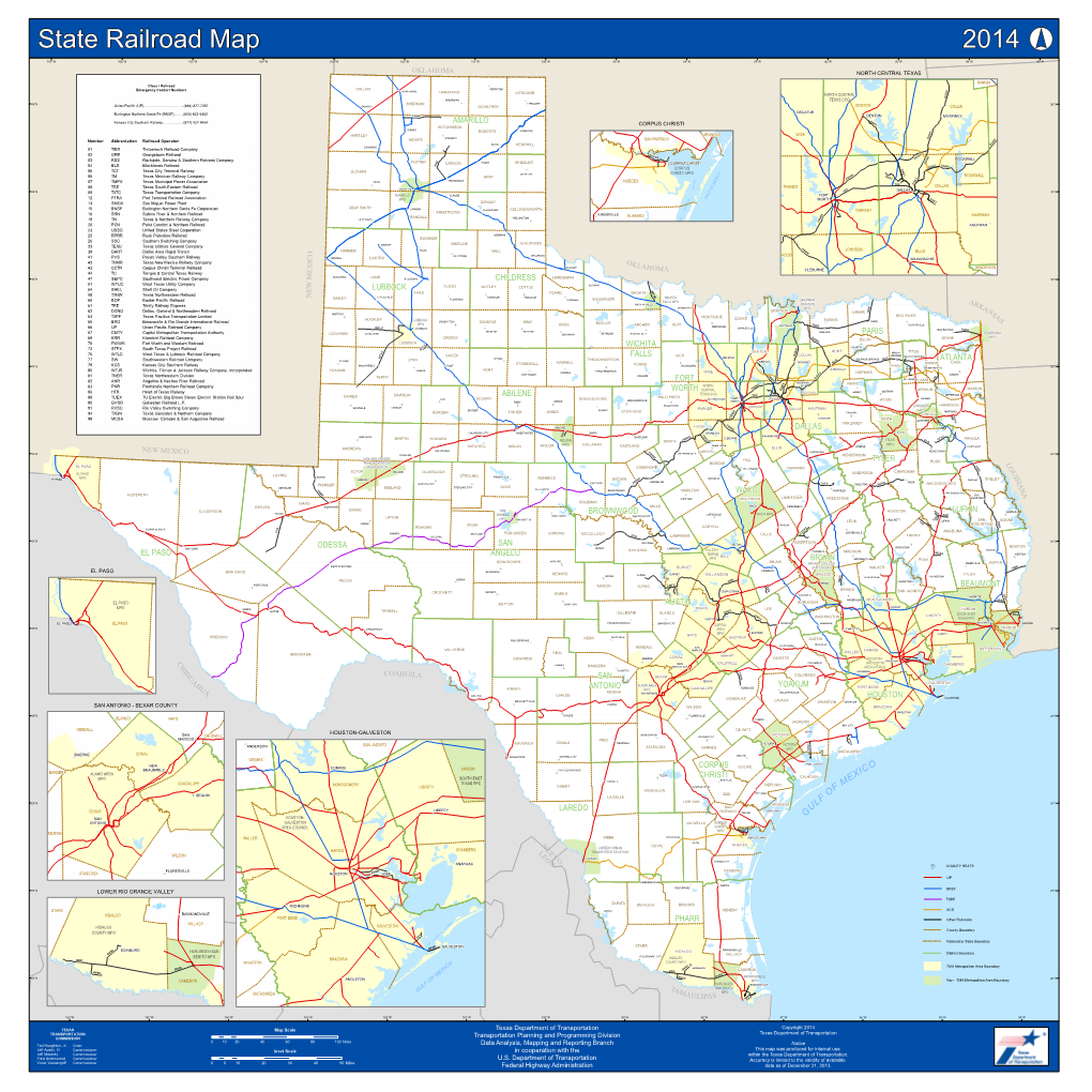 State Railroad Map 2014Complaint About Department Operations