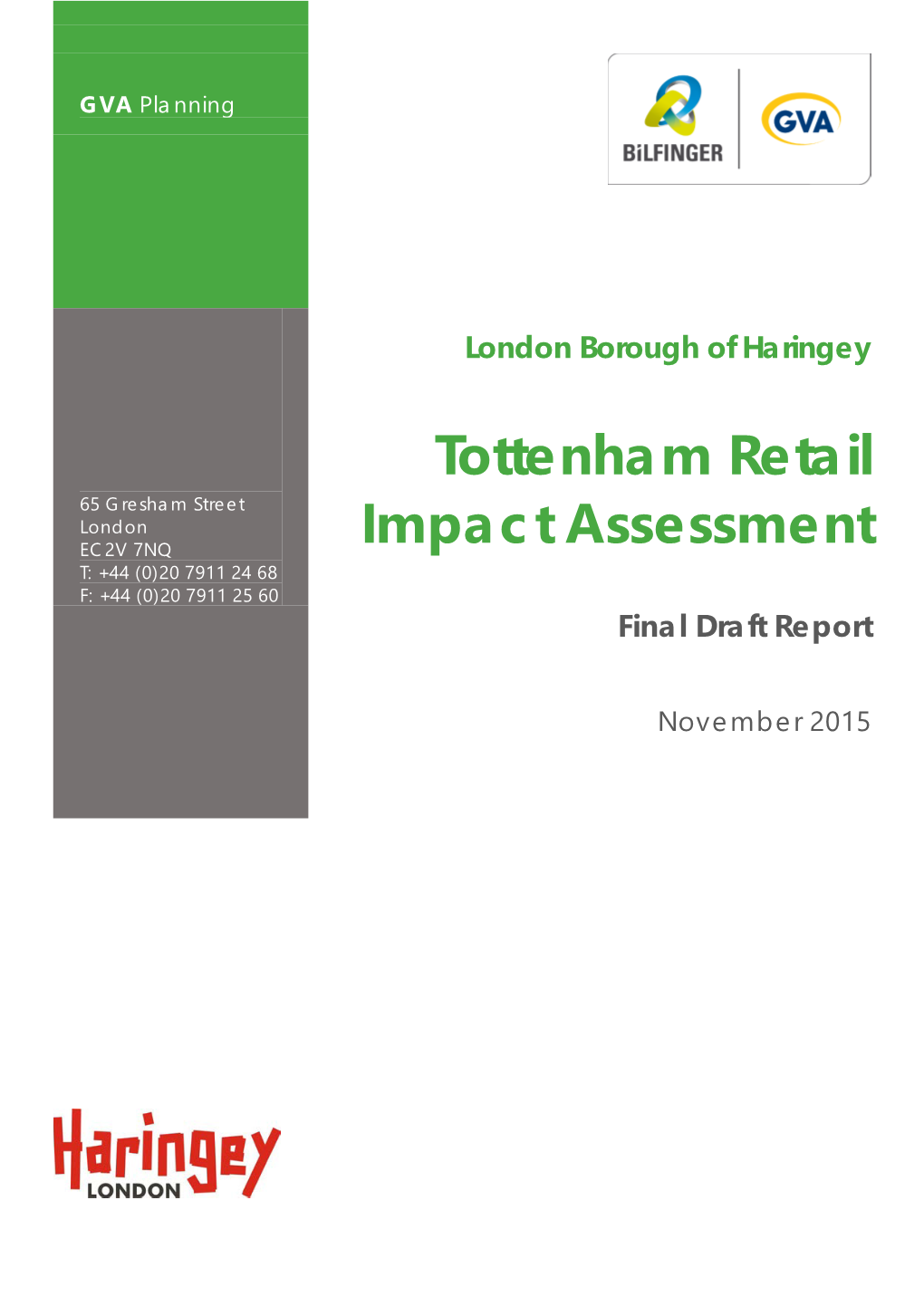 Tottenham Retail Impact Assessment Contents