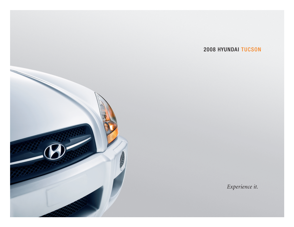 2008 Hyundai Tucson Brochure