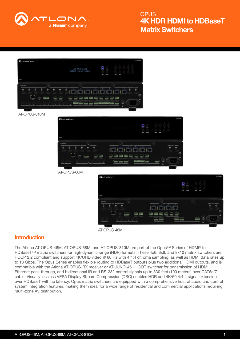 4K HDR HDMI to Hdbaset Matrix Switchers