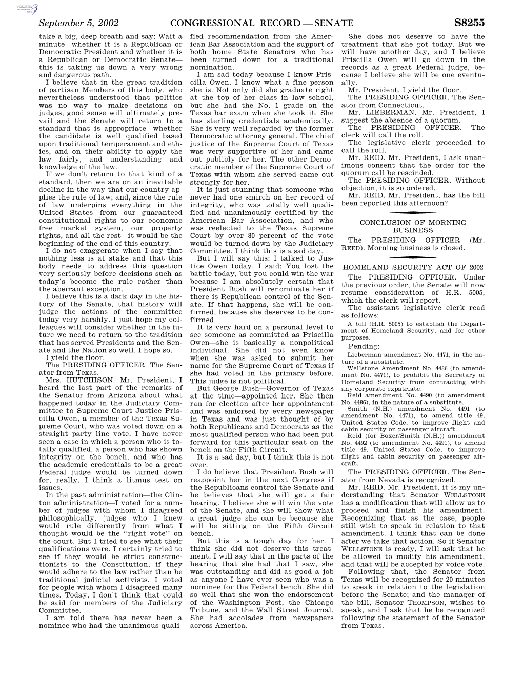 Congressional Record—Senate S8255