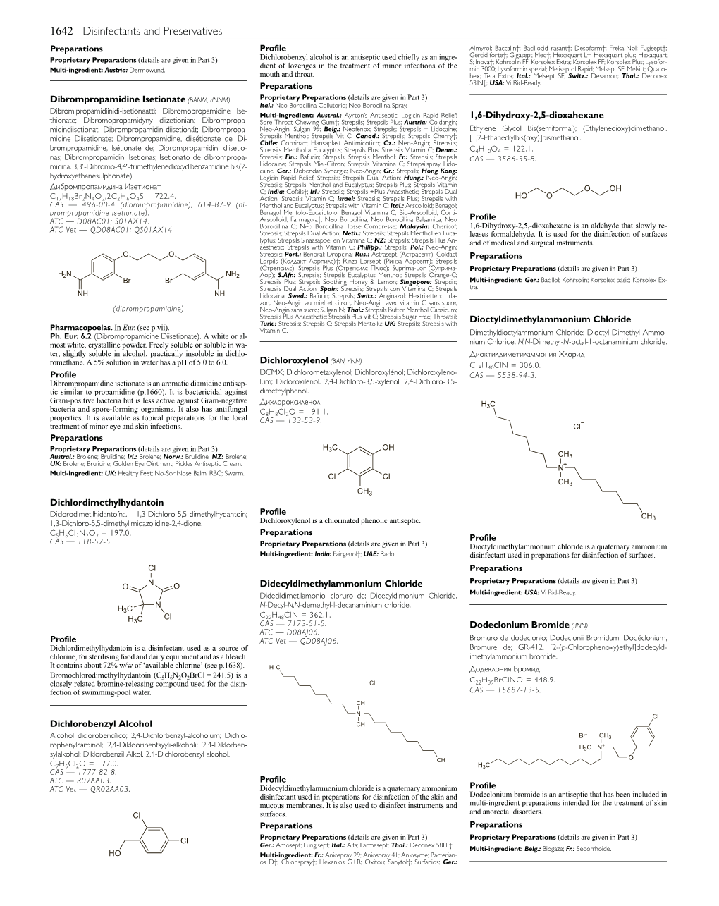 Dichloroxylenol (BAN, Rinn) C18h40cln = 306.0