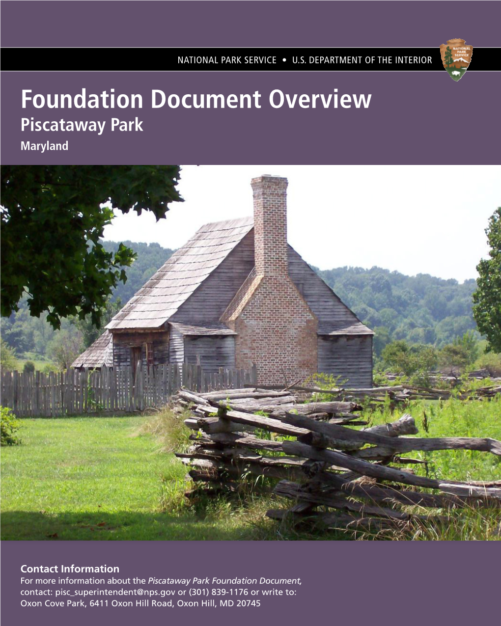 Foundation Document Overview, Piscataway Park, Maryland