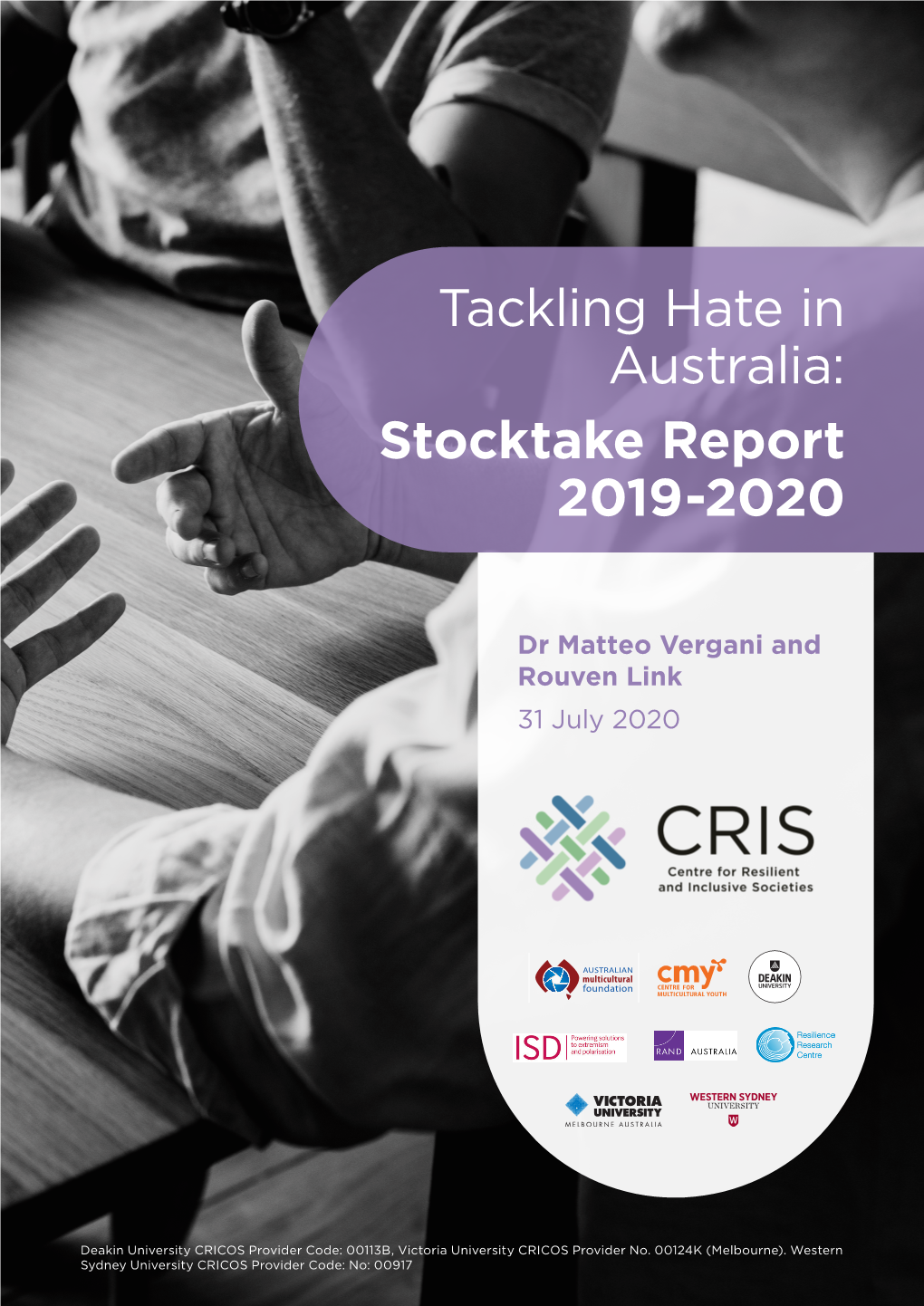 Tackling Hate in Australia: Stocktake Report 2019-2020