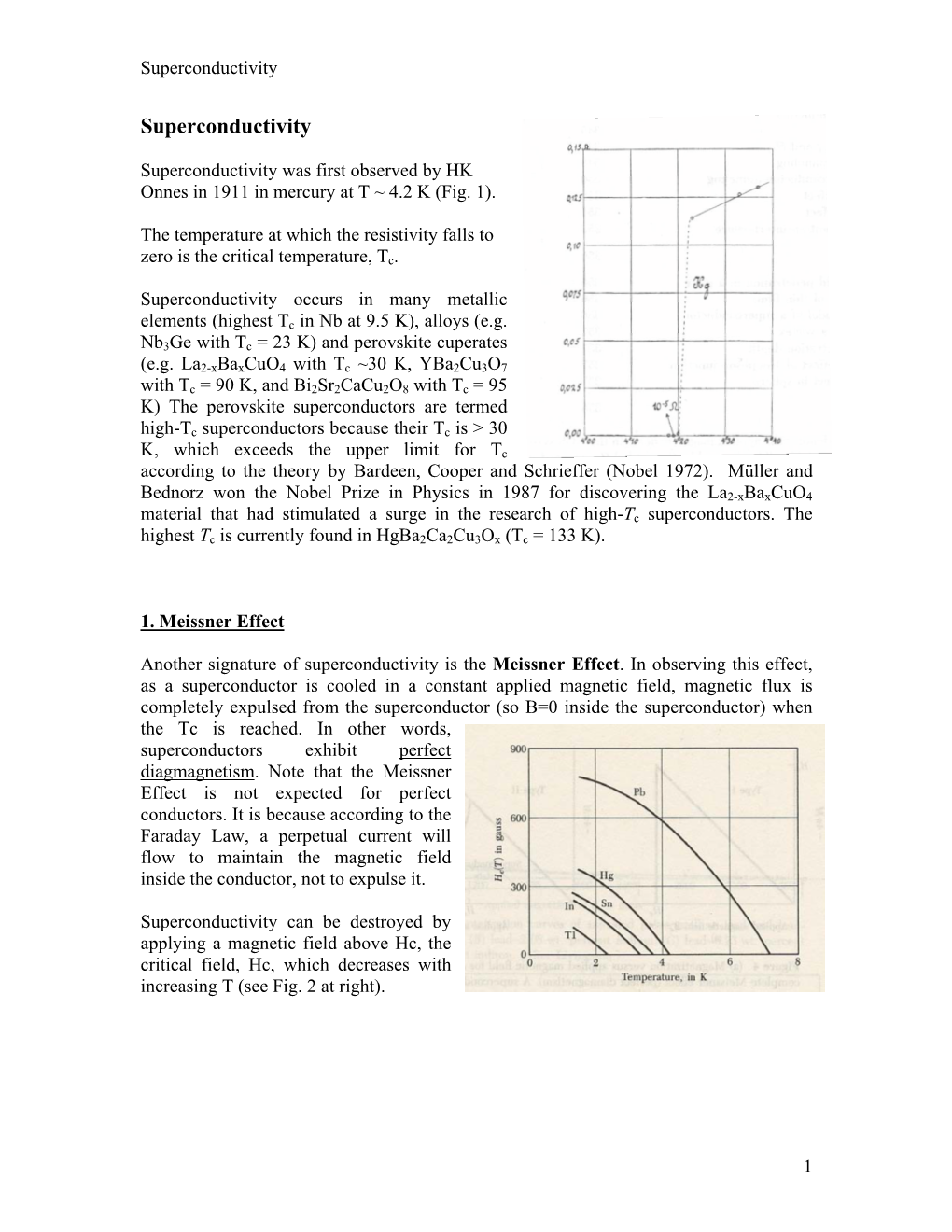 Superconductivity