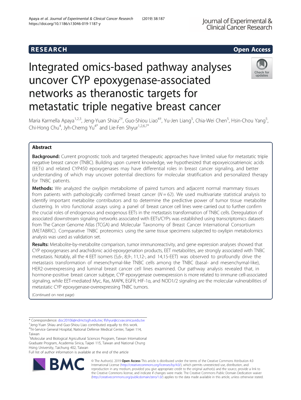 Integrated Omics-Based Pathway Analyses Uncover CYP