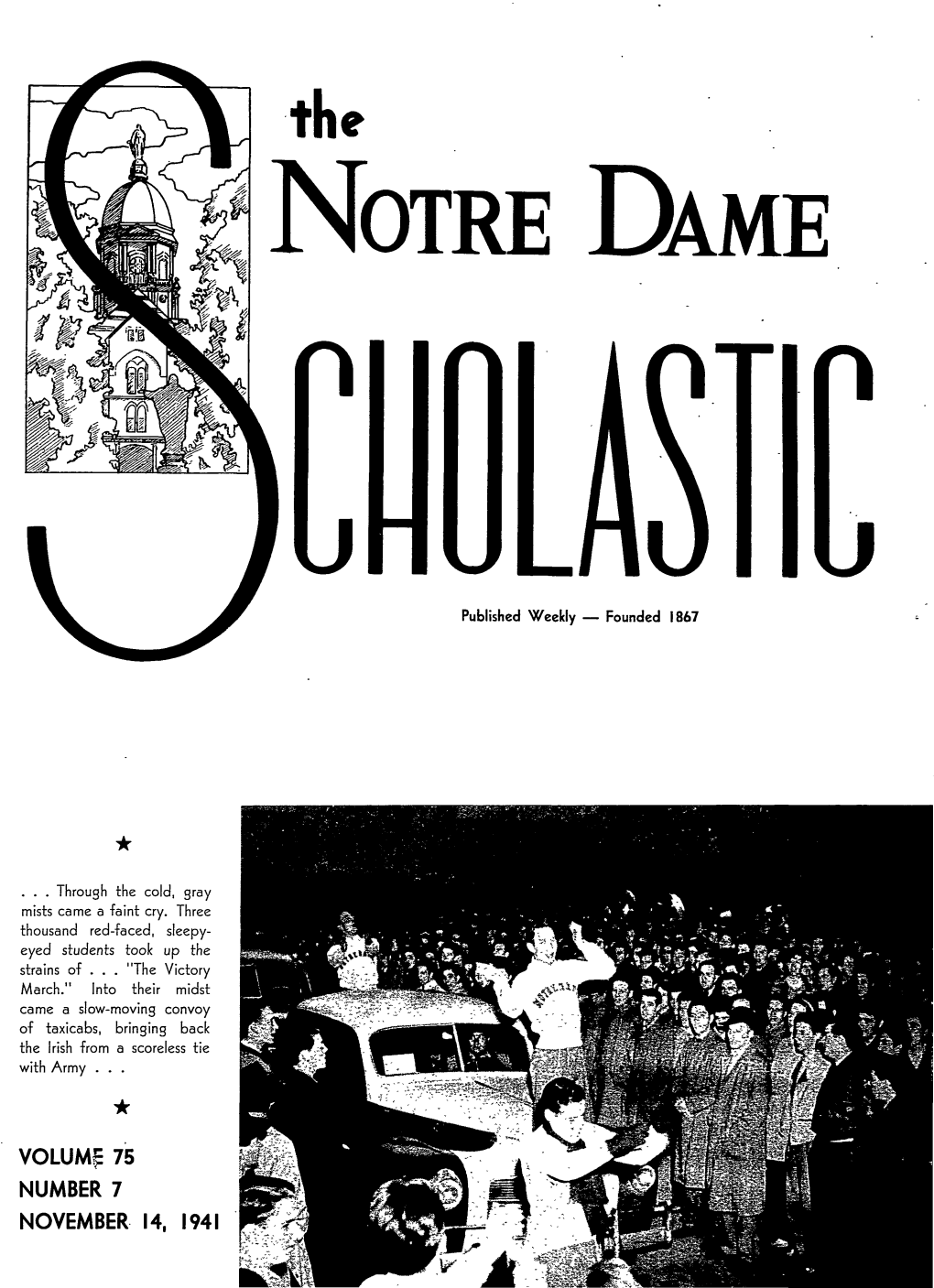 Notre Dame Scholastic, Vol. 75, No. 07