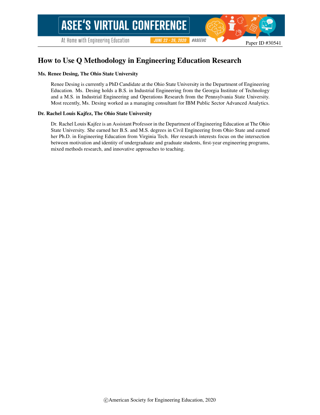 How to Use Q Methodology in Engineering Education Research