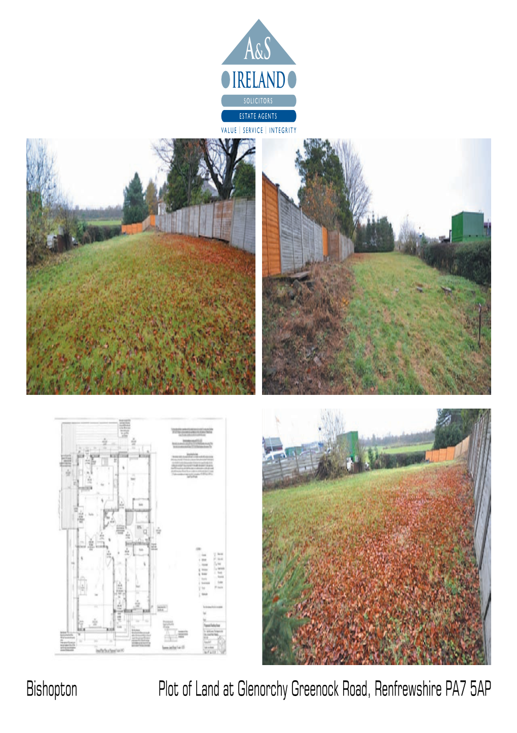 Bishopton Plot of Land at Glenorchy Greenock Road, Renfrewshire PA7