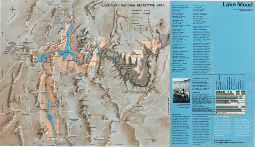 Lake Mead Detailed Information, Write to P.O