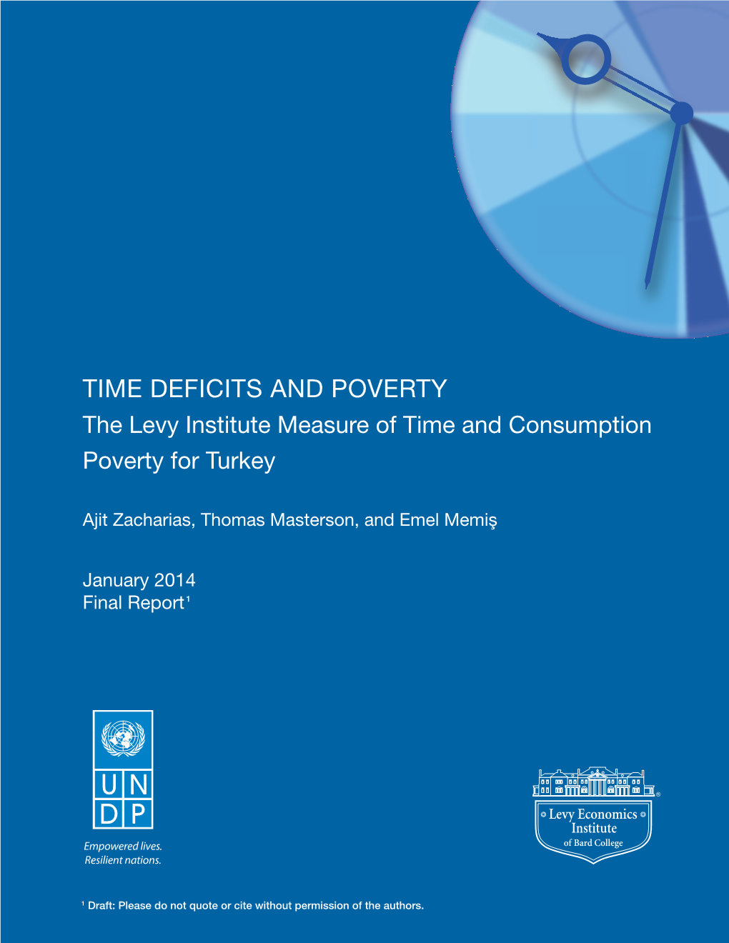 The Levy Institute Measure of Time and Consumption Poverty for Turkey