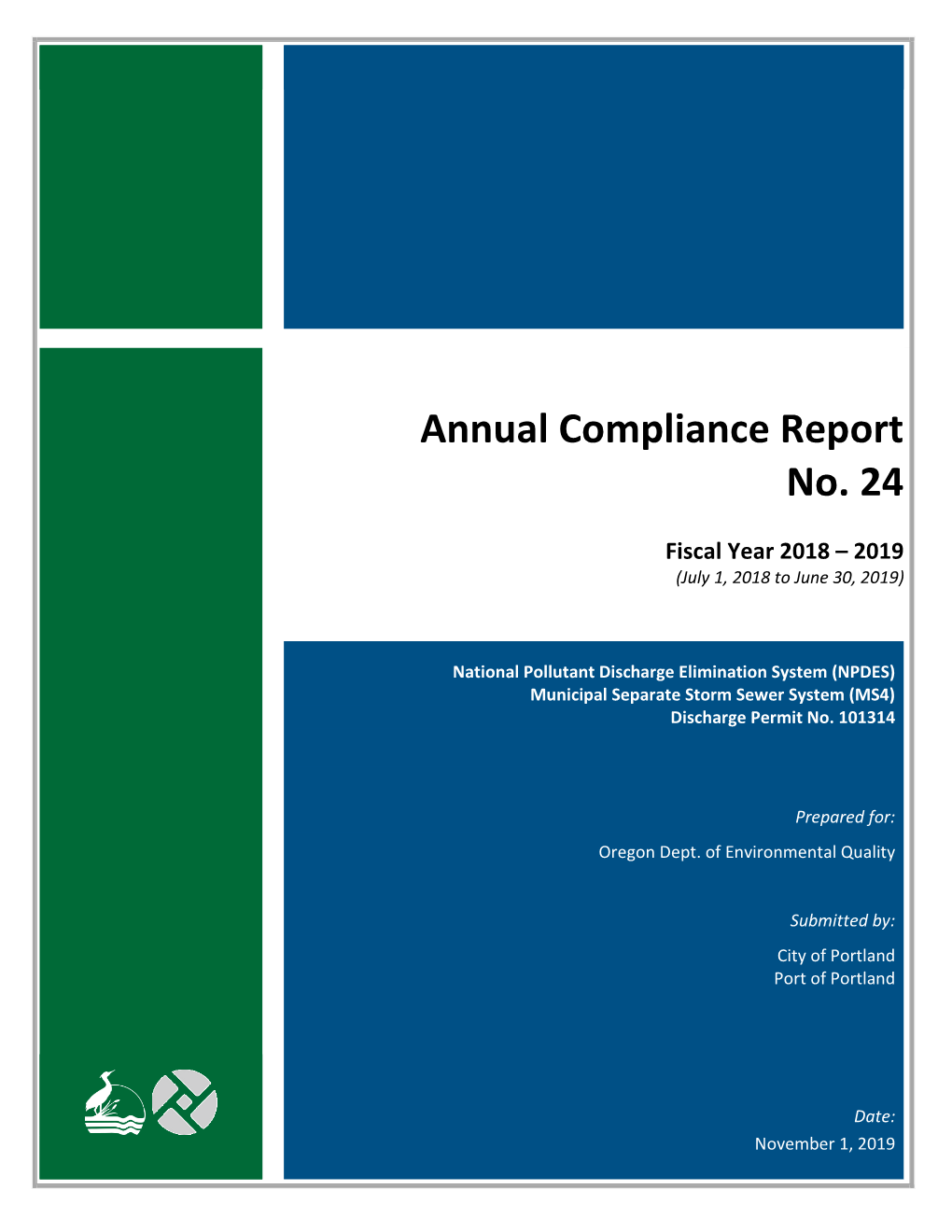 FY 2018-2019 Permit Year 24 Annual Compliance Report