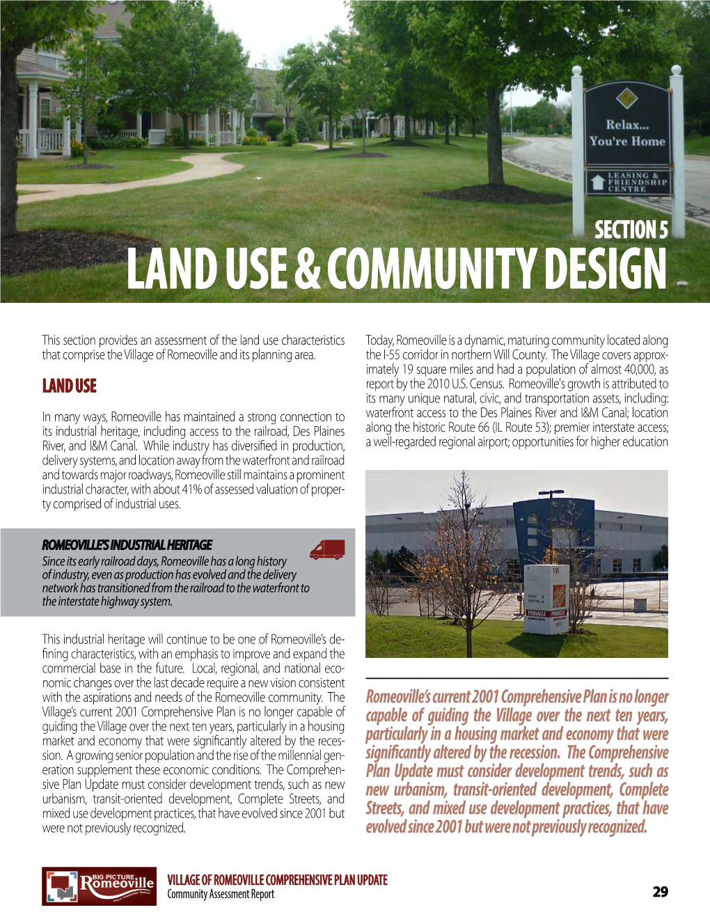 Section 5: Land Use & Community Design