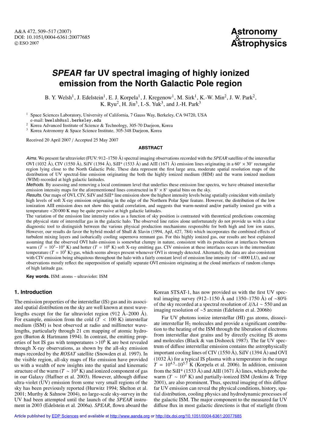 SPEAR Far UV Spectral Imaging of Highly Ionized Emission from the North Galactic Pole Region