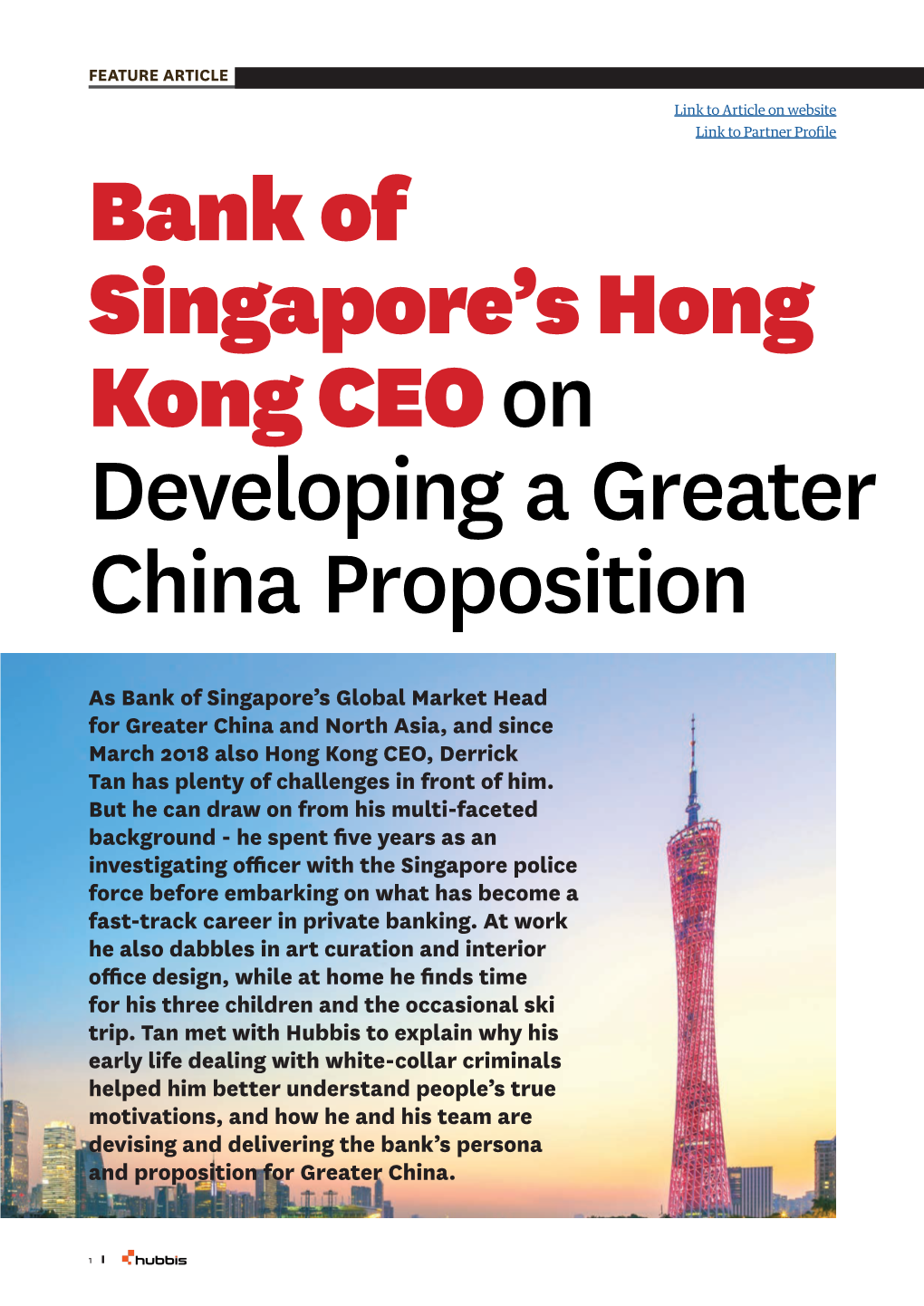 Bank of Singapore's Hong Kong CEO On