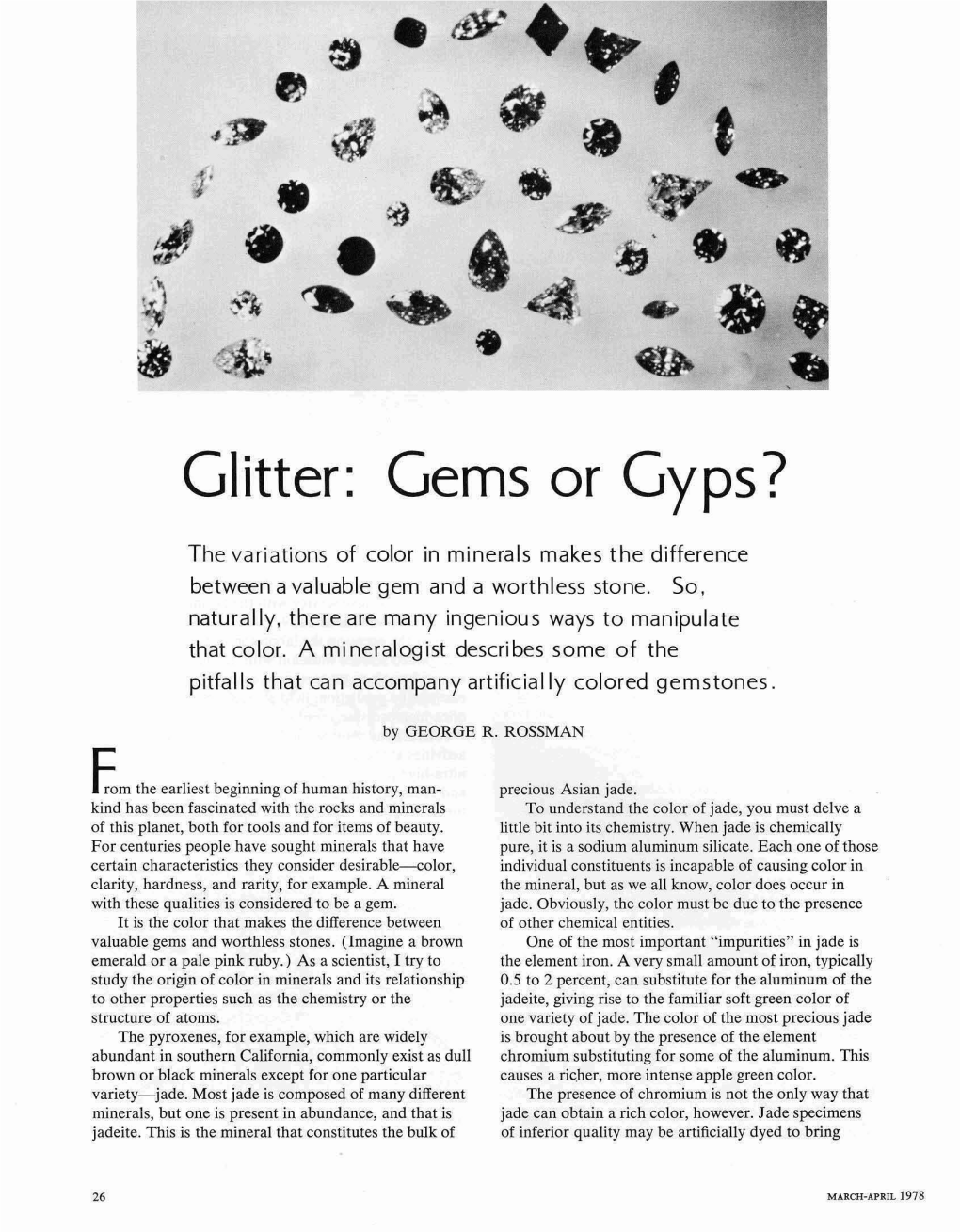 Glitter: Gems Or Gyps?