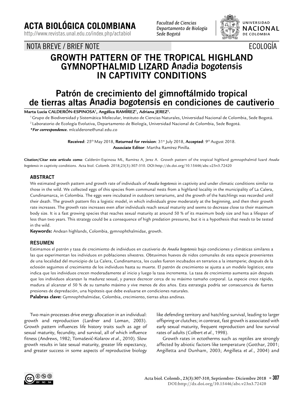 Growth Pattern of the Tropical Highland