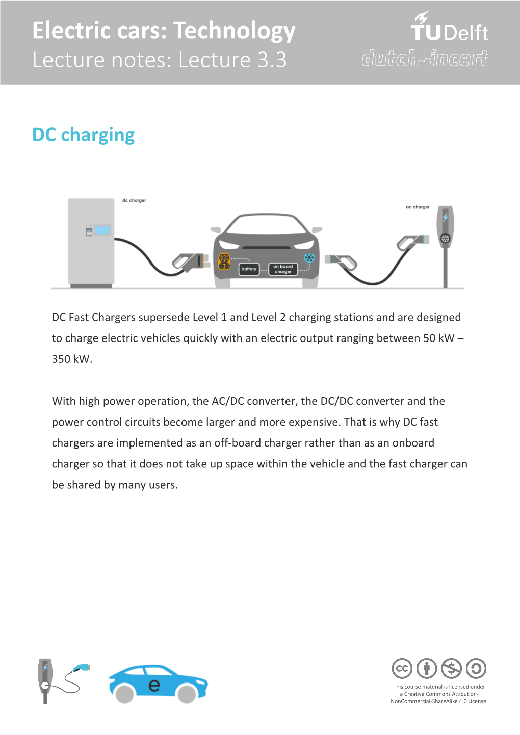 Lecture Notes: DC Charging Of