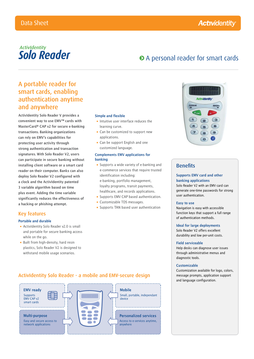 Solo Reader Datasheet A4.Indd