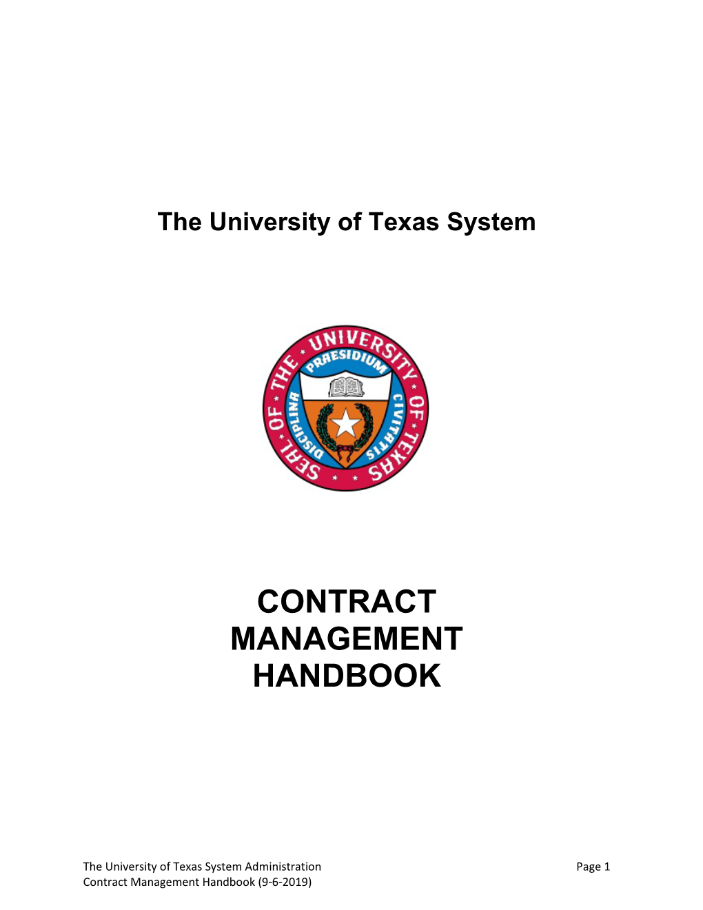 Contract Management Handbook