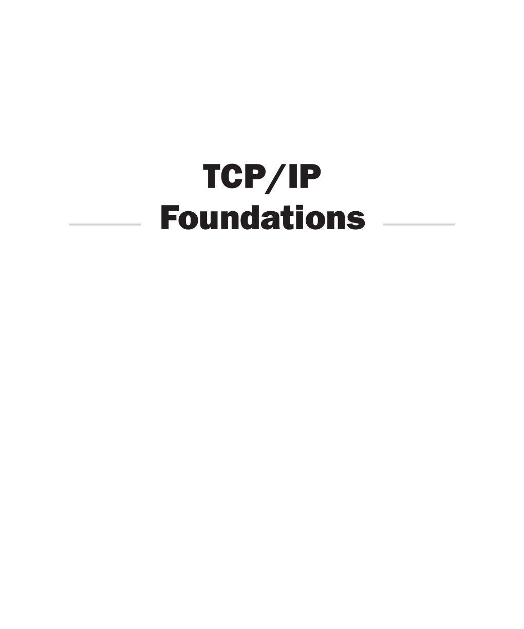 TCP/IP Foundations