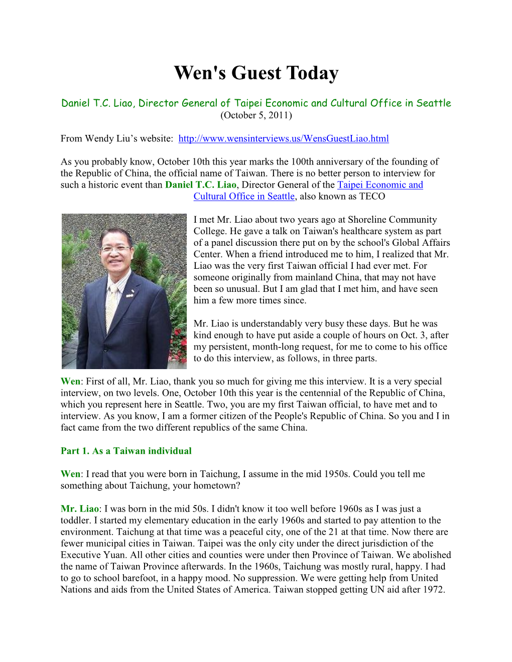 10/6/11 Interview with Daniel Liao (Pdf)