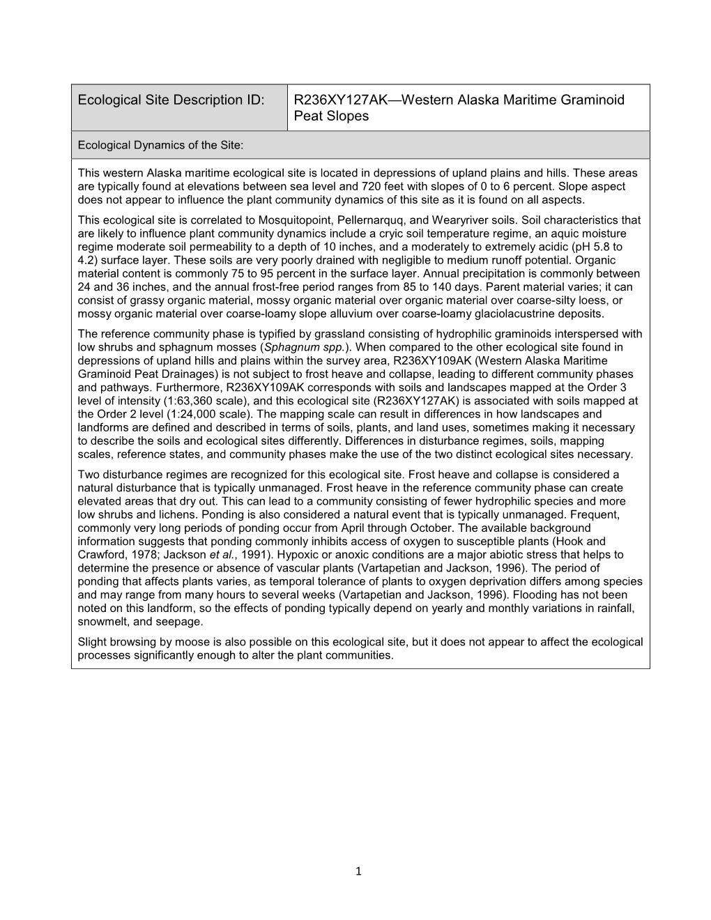 R236XY127AK—Western Alaska Maritime Graminoid Peat Slopes