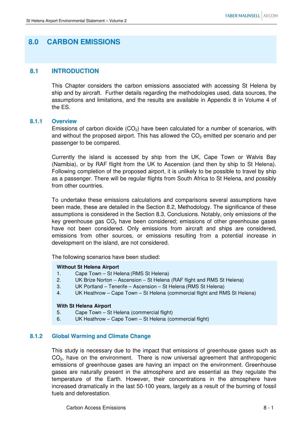 Chapter 8 – Carbon Emissions