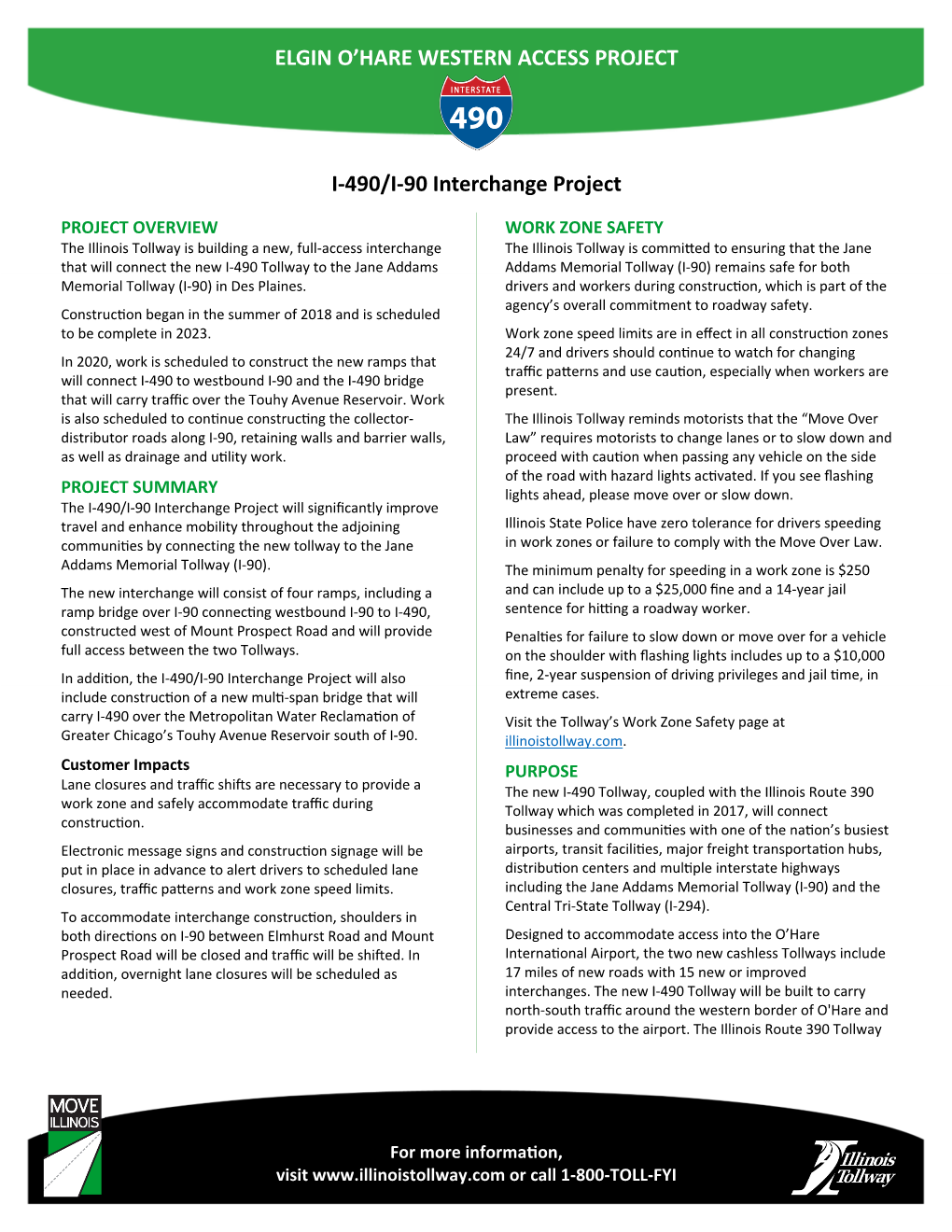 DRAFT 2020 I-490 I-90 Interchange Factsheet.Pub