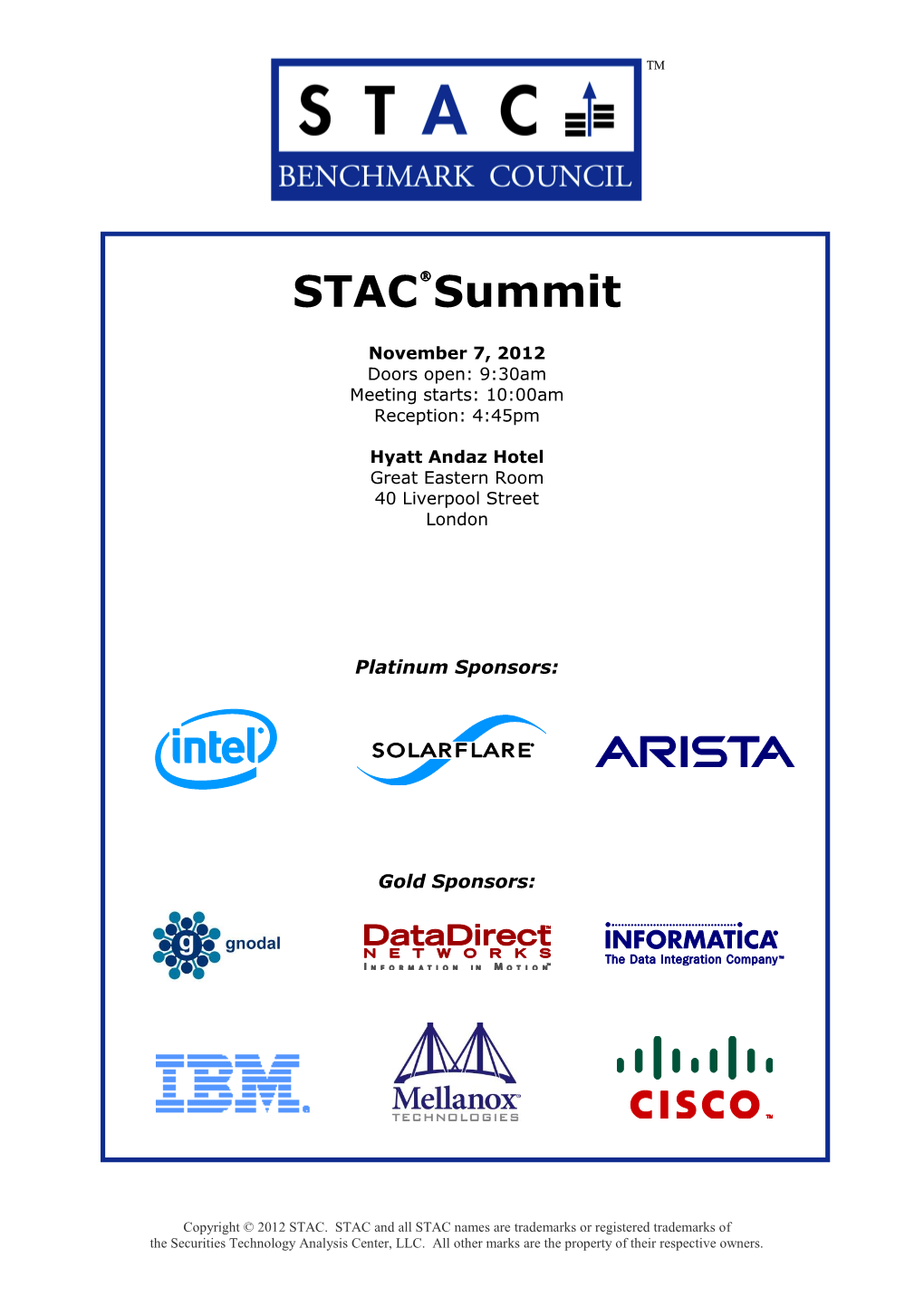 STAC Summits