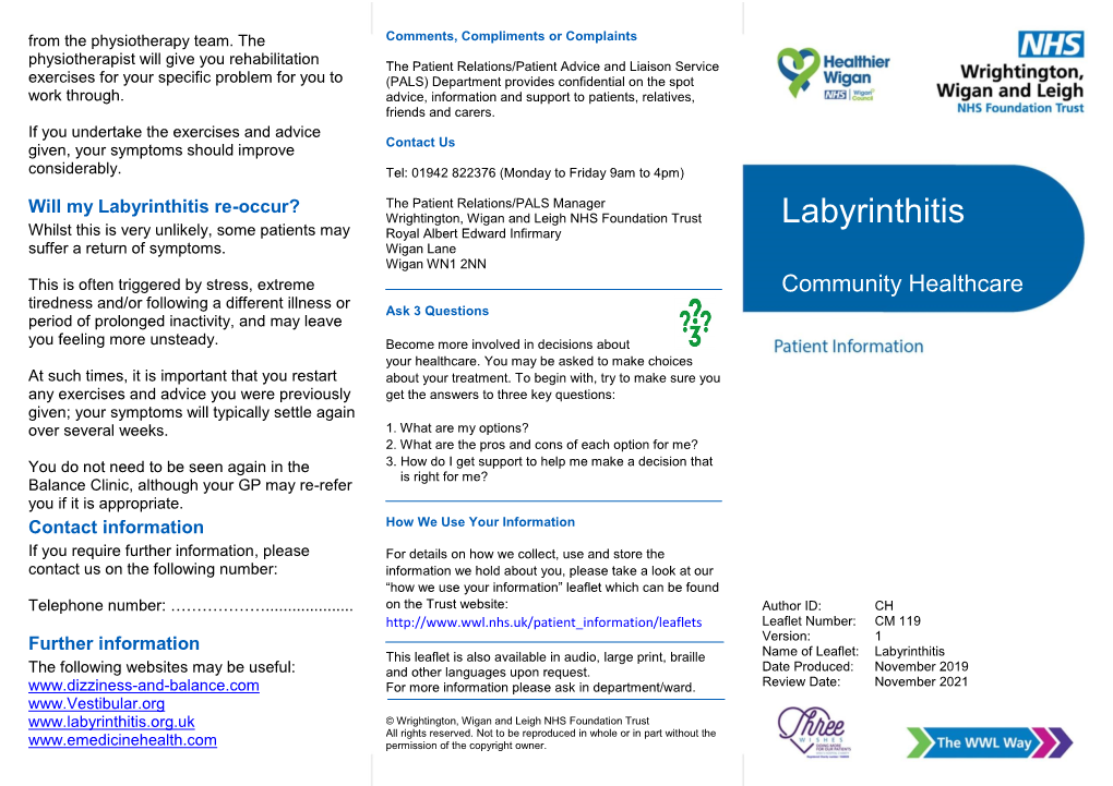 Labyrinthitis