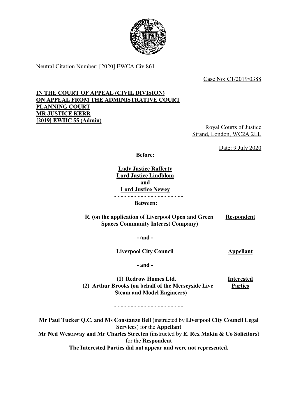 Court of Appeal Judgment Template