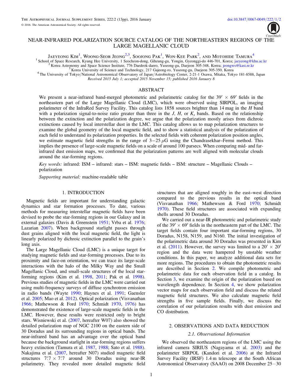 Near-Infrared Polarization Source Catalog of The